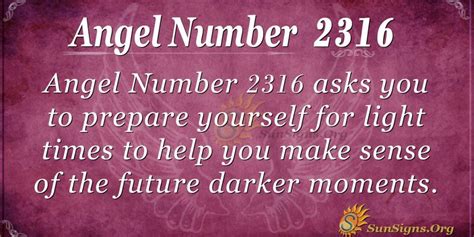 2316 Angel Number: Meaning and Symbolism .